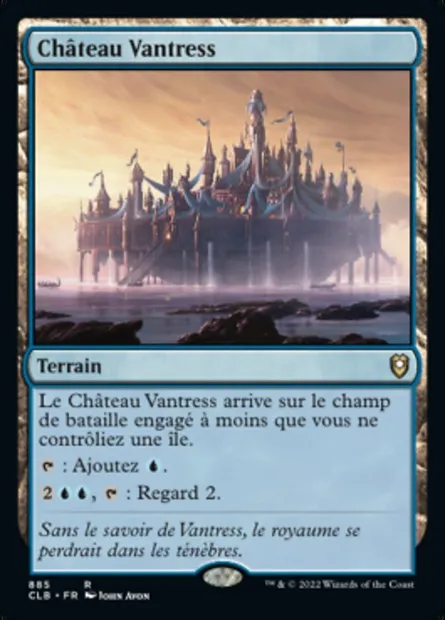 Château Vantress, carte Magic CLB 885 — extension Commander Légendes : la bataille de la Porte de Baldur