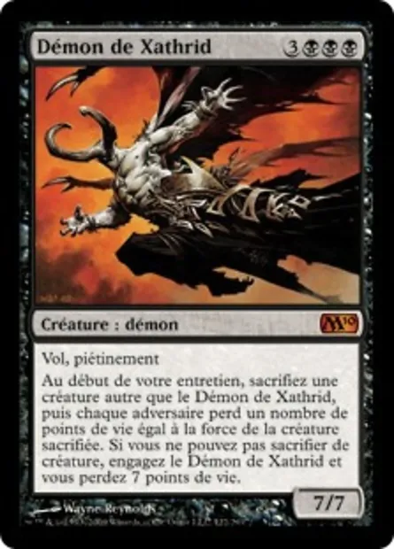 Démon de Xathrid, carte Magic M10 122 — extension Magic 2010
