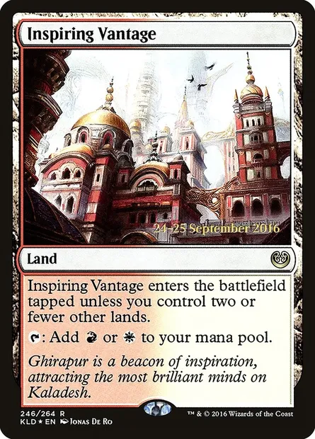 Inspiring Vantage, Magic card PKLD 246s — Kaladesh Promos set