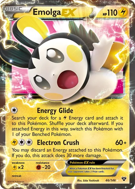 Emolga EX, Pokémon card XY 46 — XY set