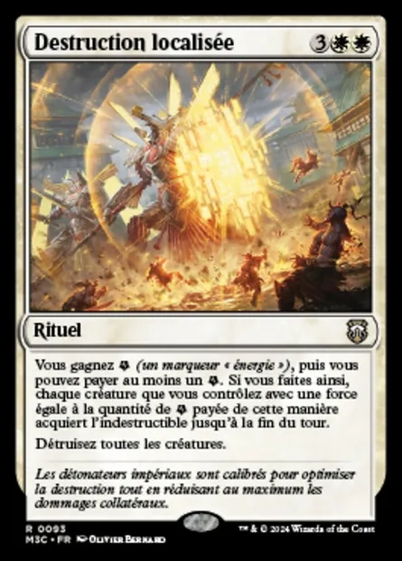 Destruction localisée, carte Magic M3C 93 — extension Modern Horizons 3 Commander
