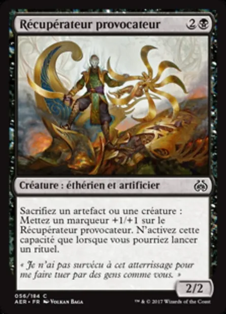 Récupérateur provocateur, carte Magic AER 56 — extension La révolte éthérique