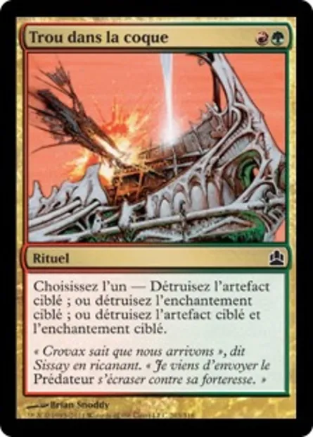 Trou dans la coque, carte Magic CMD 203 — extension Commander 2011
