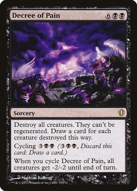 Decree of Pain, Magic card C13 72 — Commander 2013 set