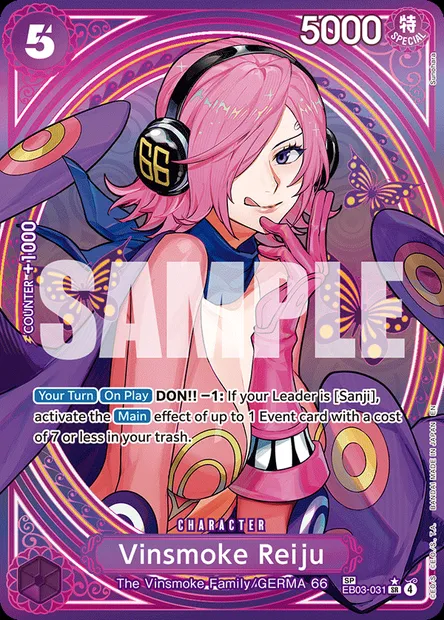 Vinsmoke Reiju, One Piece card EB03-031 — ONE PIECE HEROINES EDITION set