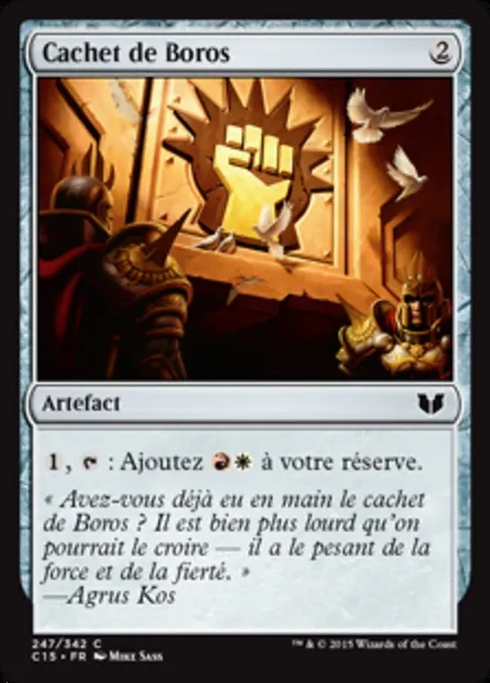 Cachet de Boros, carte Magic C15 247 — extension Commander 2015