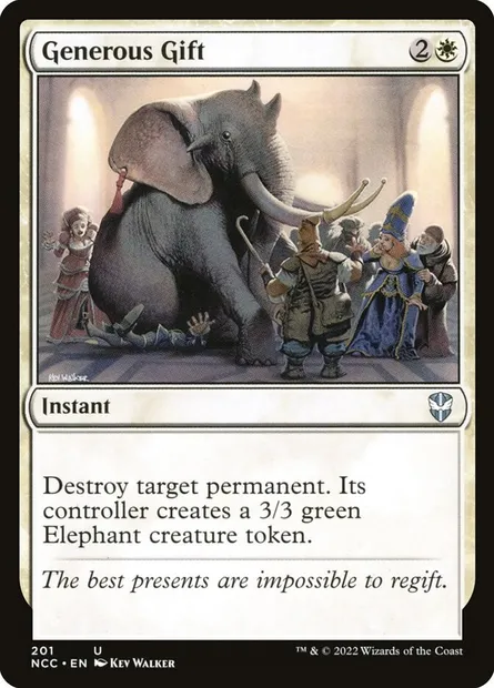 Generous Gift, Magic card NCC 201 — New Capenna Commander set