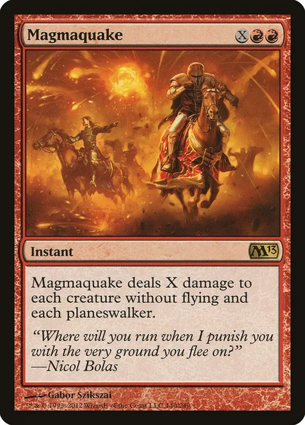 Magmaquake, Magic card M13 140 — Magic 2013 set
