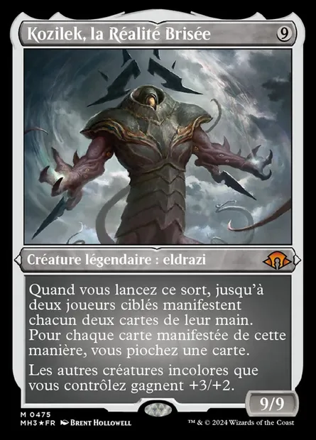 Kozilek, la Réalité Brisée, carte Magic MH3 475 — extension Modern Horizons 3