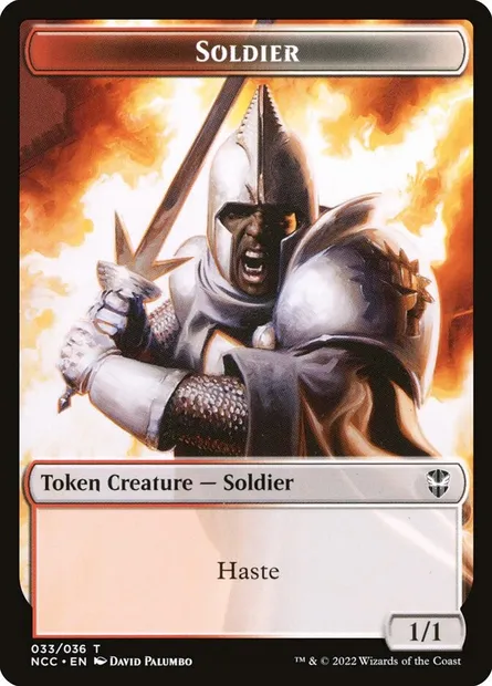 Soldier, carte Magic TNCC 33 — extension New Capenna Commander Tokens