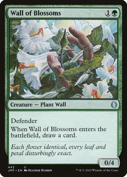 Mur de fleurs, carte Magic JMP 442 — extension Jumpstart