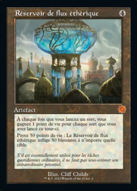 Réservoir de flux éthérique, carte Magic BRR 2 — extension The Brothers' War Retro Artifacts