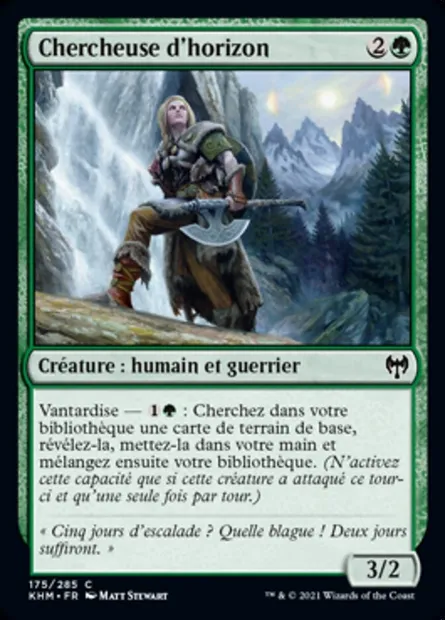 Chercheuse d'horizon, carte Magic KHM 175 — extension Kaldheim
