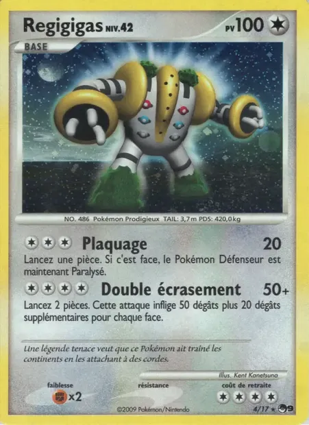 Regigigas, carte Pokémon P9 4 — extension POP Série 9