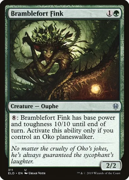Bramblefort Fink, Magic card ELD 311 — Throne of Eldraine set