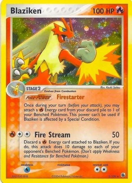Blaziken, Pokémon card EXBS 003h — EX Battle Stadium set
