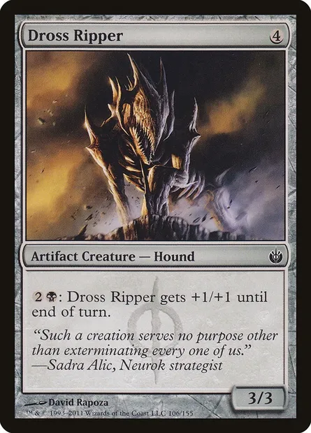 Dross Ripper, Magic card MBS 106 — Mirrodin Besieged set