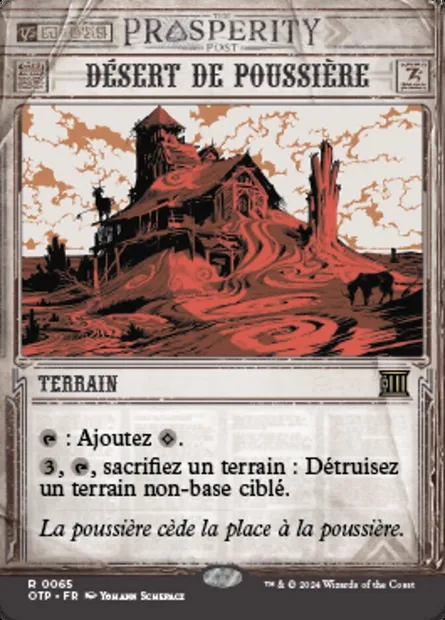 Désert de poussière, carte Magic OTP 65 — extension Breaking News