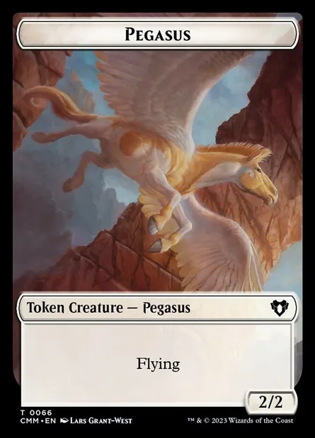 Pegasus, carte Magic TCMM 66 — extension Commander Masters Tokens