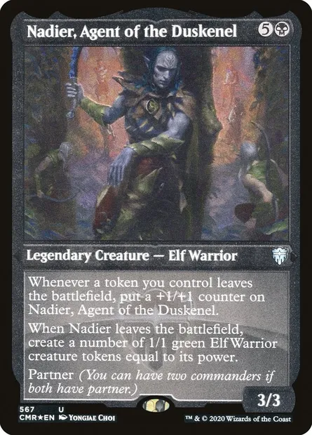 Nadier, Agent of the Duskenel, Magic card CMR 567 — Commander Legends set