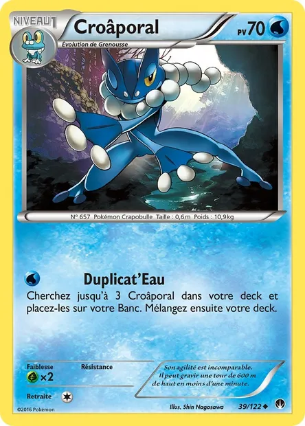 Croâporal, carte Pokémon BKP 39 — extension Rupture Turbo