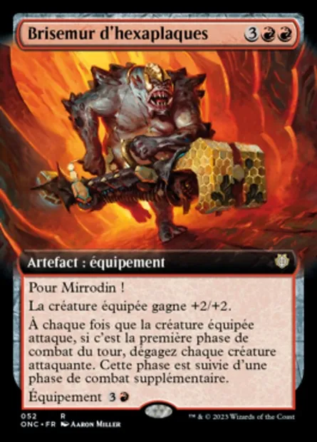 Brisemur d'hexaplaques, carte Magic ONC 52 — extension Phyrexia: All Will Be One Commander