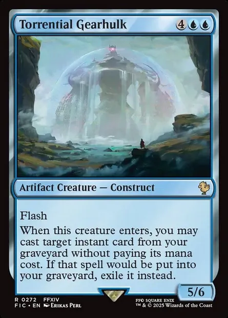Torrential Gearhulk, Magic card FIC 272 — Final Fantasy Commander set