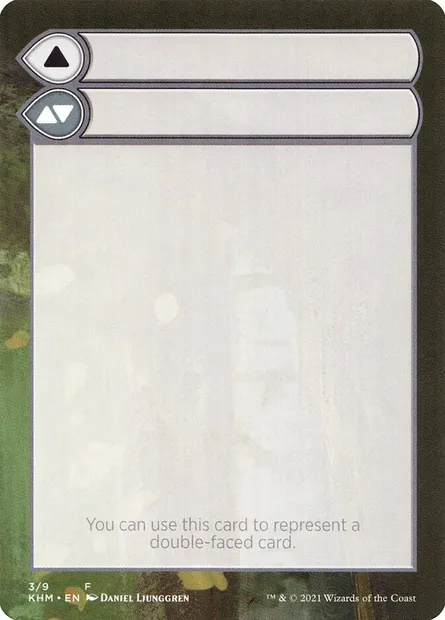Double-Faced Substitute Card, carte Magic SKHM 3 — extension Kaldheim Substitute Cards