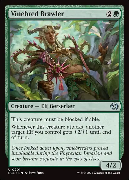 Vinebred Brawler, Magic card ECL 201 — Lorwyn Eclipsed set