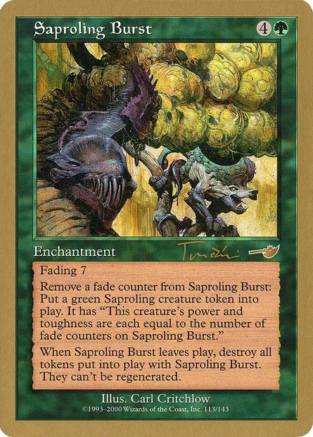 Explosion de saprobiontes, carte Magic WC01 jt113 — extension World Championship Decks 2001