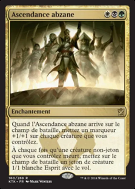 Ascendance abzane, carte Magic KTK 160 — extension Les Khans de Tarkir