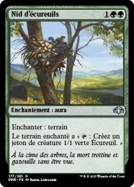 Nid d'écureuils, carte Magic DMR 177 — extension Dominaria Remastered