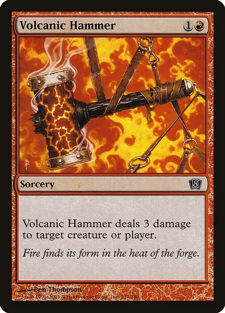 Volcanic Hammer, Magic card 8ED 231★ — Eighth Edition set