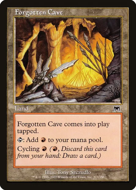 Forgotten Cave, Magic card ONS 317 — Onslaught set