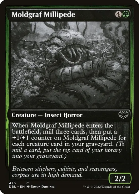 Moldgraf Millipede, Magic card DBL 476 — Innistrad: Double Feature set