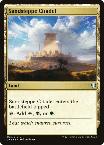 Sandsteppe Citadel, Magic card CM2 264 — Commander Anthology Volume II set