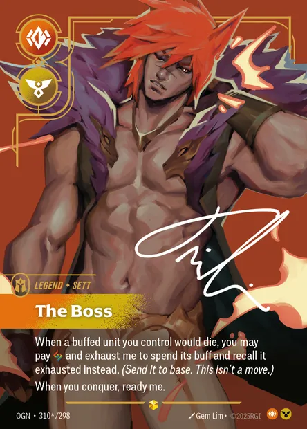 The Boss, Riftbound card OGN 310* — Origins set