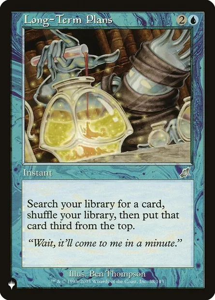Plans à long terme, carte Magic PLST SCG-38 — extension The List