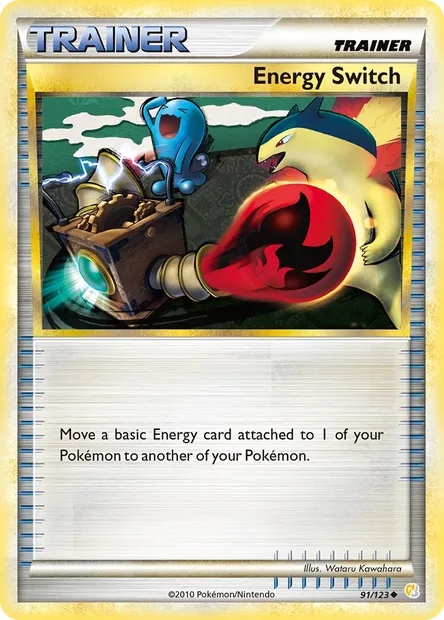 Energy Switch, Pokémon card HS 91 — HeartGold SoulSilver set