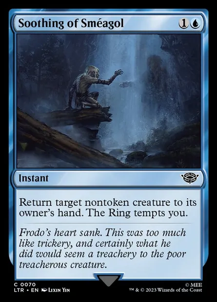 Soothing of Sméagol, Magic card LTR 70 — The Lord of the Rings: Tales of Middle-earth set