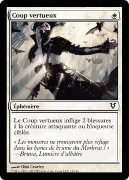 Coup vertueux, carte Magic AVR 34 — extension Avacyn ressuscitée