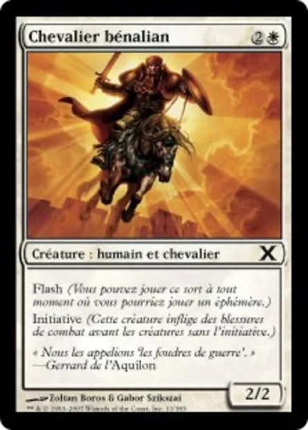 Chevalier bénalian, carte Magic 10E 11 — extension Dixième édition