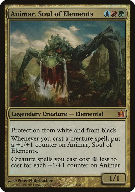 Animar, Soul of Elements, Magic card OCMD 181 — Commander 2011 Oversized set