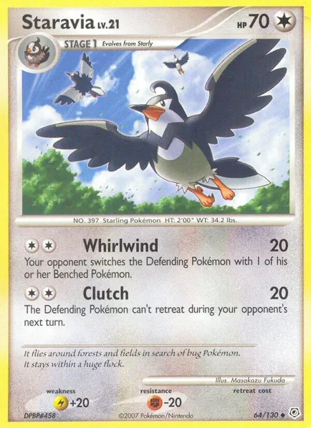 Staravia, Pokémon card DP 64 — Diamond & Pearl set