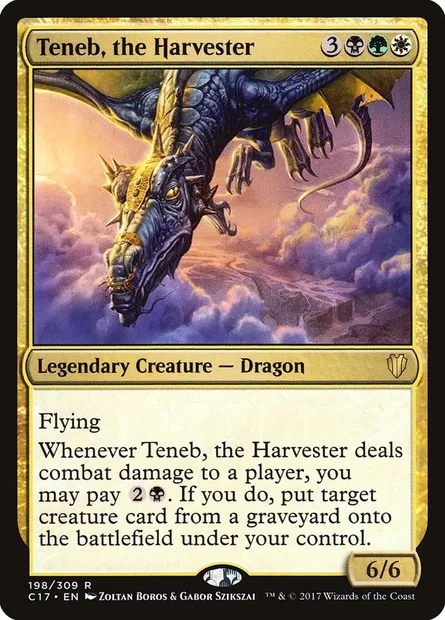 Teneb, the Harvester, Magic card C17 198 — Commander 2017 set