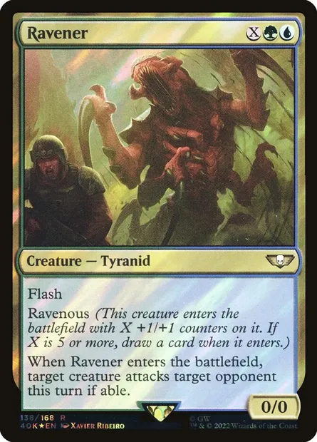 Ravener, Magic card 40K 138★ — Warhammer 40,000 Commander set