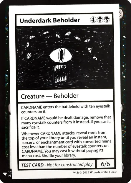 Underdark Beholder, Magic card CMB1 49 — Mystery Booster Playtest Cards 2019 set