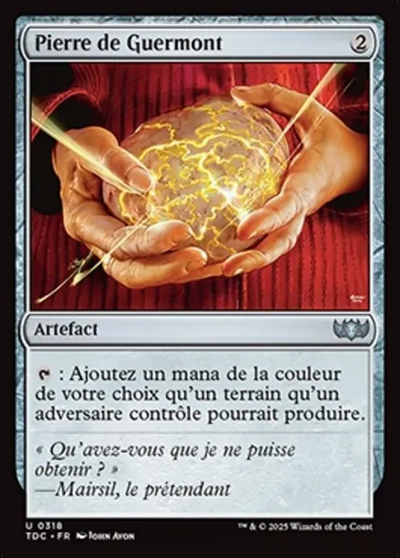 Pierre de Guermont, carte Magic TDC 318 — extension Tarkir: Dragonstorm Commander