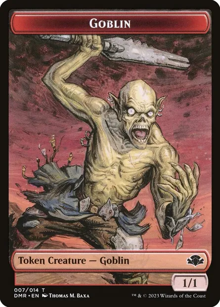Goblin, Magic card TDMR 7 — Dominaria Remastered Tokens set