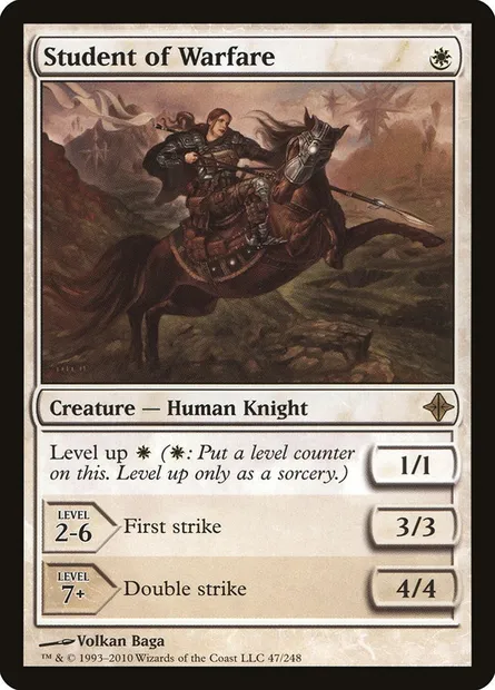 Student of Warfare, Magic card ROE 47 — Rise of the Eldrazi set